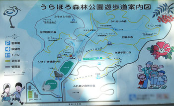 浦幌町森林公園の総合案内図