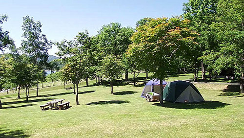 かなやま湖畔キャンプ場　テントサイト２