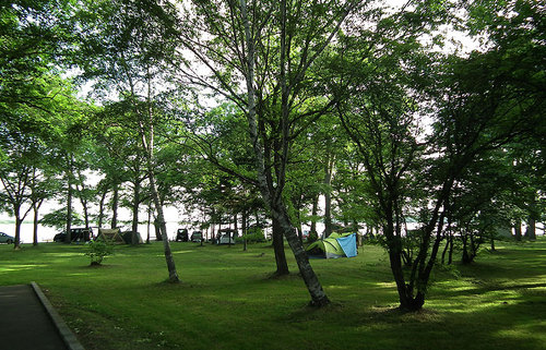 2012-07-15-女満別湖畔のキャンプサイト