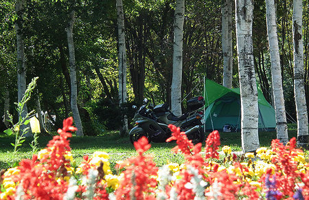 2010-09-04-びふかアイランドでのテントとバイク