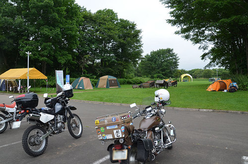 2013-08-14-016-上士幌航空公園キャンプ場に到着