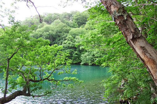 2014-07-19-和琴半島から空色の湖水