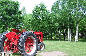 チーズ工房の庭