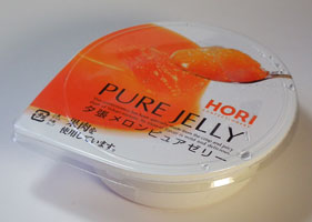 夕張メロン　ピュアゼリーの外装